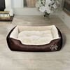 vidaXL Warm Dog Bed with Padded Cushion L