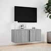 vidaXL TV Wall Cabinet Grey Sonoma Engineered wood 31.5 x 12.2 x 13.8 in