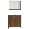 vidaXL Bathroom Furniture Set Brown Oak Engineered wood Standard