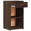 vidaXL Bedside Cabinet Brown oak Engineered wood 13.8 x 13.4 x 25.6 in