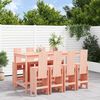 vidaXL Garden Bar Set Natural Wood Solid Douglas Wood Table for 8