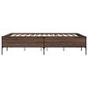 vidaXL Bed Frame Brown Oak Engineered wood Small Double Durable