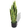 vidaXL Fake Plant Green Plastic and iron wire, Real wood 25.6 in tall
