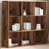 vidaXL Book Cabinet Old Wood Engineered Wood Medium Stylish Book Storage