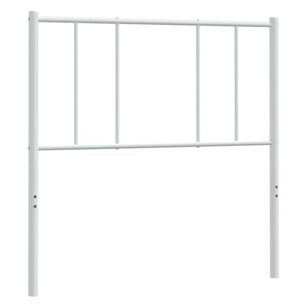 vidaXL Metal Headboard White 39.4"