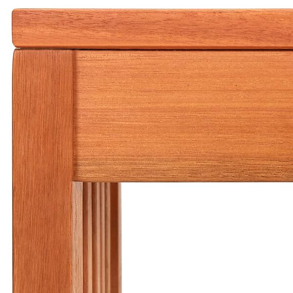 vidaXL Bench Brown Solid eucalyptus wood 51.2 in Durable Bench