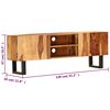 vidaXL TV Cabinet Brown Solid Acacia Wood 51.2x11.8x18.5 in TV Cabinet