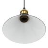 vidaXL Pendant Lamp Gloss Gray Metal Medium Height-Adjustable