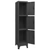 vidaXL Locker Cabinet Anthracite Steel Standard Locks Locker Cabinet