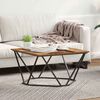 vidaXL Coffee Table Old wood 31.5" x 31.5" x 17.7