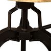 vidaXL Dining Table Natural Mango Wood Solid Mango Wood, Steel
