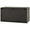 vidaXL Storage Box Anthracite Polypropylene 44.9 x 18.5 x 23.6 in