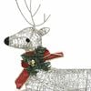 vidaXL Christmas Reindeer Set of 6 Gold Mesh, Metal Medium