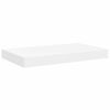 vidaXL Wall Shelf Set of 4 White Honeycomb MDF, metal Medium