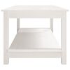 vidaXL Coffee Table White Solid Pine Wood Medium Coffee Table