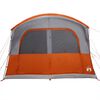 vidaXL Car Tent 4-Person Grey and Orange Waterproof