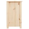vidaXL Bedside Cabinet Set of 2 Natural Wood Solid pine wood (untreated)