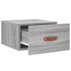 vidaXL Wall-mounted Bedside Cabinet Set of 2 Gray Sonoma Engineered wood