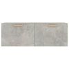 vidaXL Floating Cabinet Concrete grey Engineered wood 39.4 inches wide