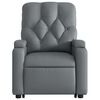 vidaXL Electric Stand Up Massage Recliner Chair Grey Faux leather Standard