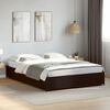 vidaXL Bed Frame Black Engineered wood King Size Modern Bed Frame
