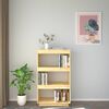 vidaXL Book Cabinet Pine Solid pinewood Medium Book Cabinet