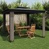 vidaXL Gazebo Anthracite Powder-coated steel Large