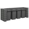 vidaXL Gabion Wall for Garbage Bins Galvanized Steel 126"x39.4"x47.2"