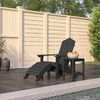 vidaXL Garden Chair Anthracite HDPE (High Density Polyethylene) Standard