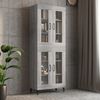 vidaXL Hanging Wall Cabinet Grey Sonoma Engineered wood Medium