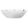 vidaXL Wash Basin with Overflow 23.0x15.4x8.3" Ceramic Silver