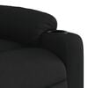 vidaXL Massage Recliner Chair Black Polyester, Metal, Plywood, Foam Single