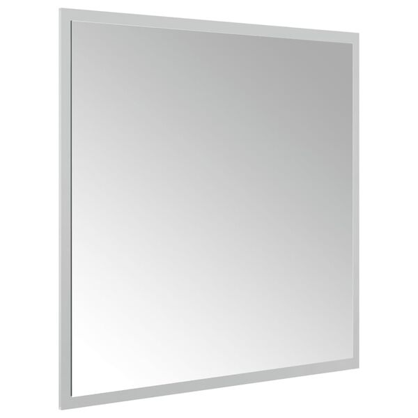 vidaXL LED Bathroom Mirror Glass 23.6 x 23.6 in LED Bathroom Mirror
