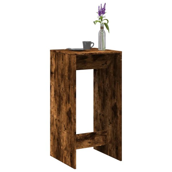 vidaXL Bar Table Smoked oak Engineered wood Tall Table Bar Table