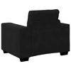 vidaXL Sofa Chair Black Velvet, Plywood, Steel, Foam Single Ergonomic