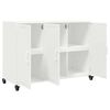 vidaXL Sideboard White Cold-rolled steel 39.6 x 15.4 x 28.3 in Sideboard