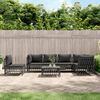 vidaXL Garden Lounge Set Anthracite, Dark Gray
