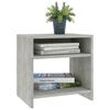 vidaXL Bedside Cabinet Set of 2 Concrete Grey Engineered wood Standard