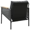 vidaXL Garden Chair Black