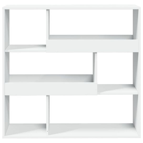 vidaXL Room Divider White Engineered Wood 39.4 in x 13.0 in x 37.2 in