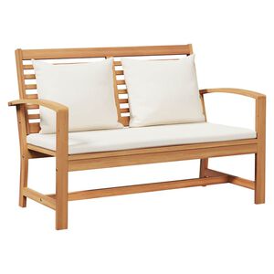 vidaXL Garden Bench Natural 110 x 64 x 76.5 cm Solid teak wood