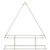 vidaXL Firewood Rack White 31.5x9.8x35.4" Cold-rolled steel
