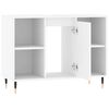vidaXL Bathroom Cabinet White Engineered wood, iron Medium
