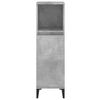 vidaXL Bathroom Cabinet Concrete Grey Engineered Wood, Metal Medium