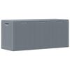 vidaXL Garden Storage Box Grey Polypropylene Medium