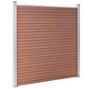 vidaXL Garden Fence WPC 70.9"x73.2" Brown