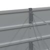 vidaXL Planter Light Grey 188.98 x 31.50 x 17.72 in Steel