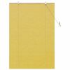 vidaXL Roller Blind with Curtains Yellow 47.24 x 62.99 in Bamboo