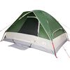 vidaXL Camping Tent Dome 4-Person Green Waterproof