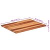 vidaXL Table Top Natural wood colors Solid Acacia Wood 23.6 x 31.5 in